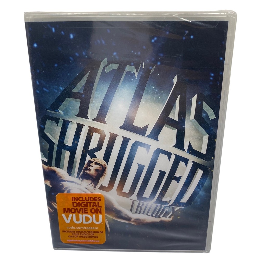 Atlas Shrugged Trilogy DVD Box Set Parts 1 2 3 New Sealed Ayn Rand Collection